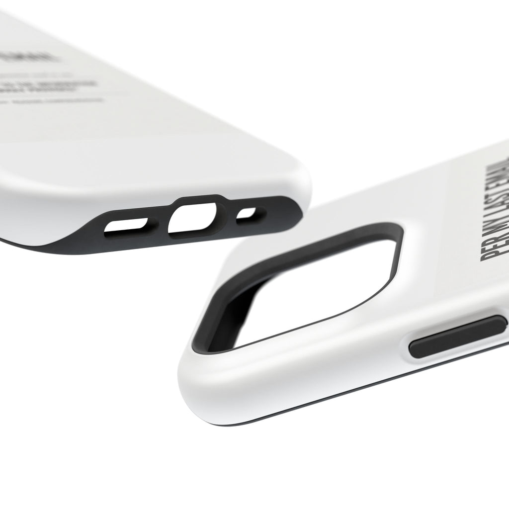 Per My Last Email Phone Case — Funny Office Quote Impact-Resistant iPhone Cover