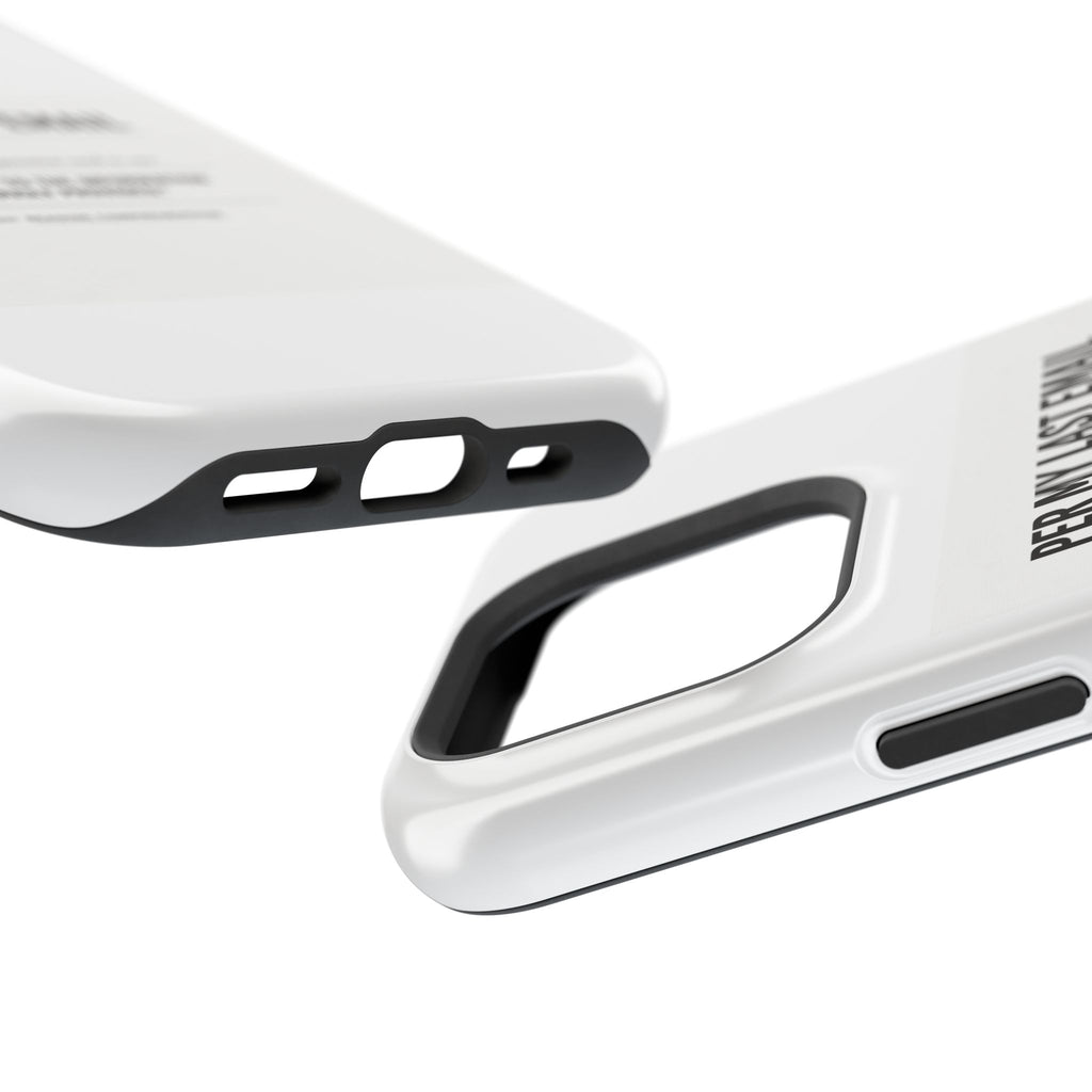 Per My Last Email Phone Case — Funny Office Quote Impact-Resistant iPhone Cover