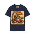 Drunk as a Raccoon Beach T-Shirt — Funny Summer Party Tee