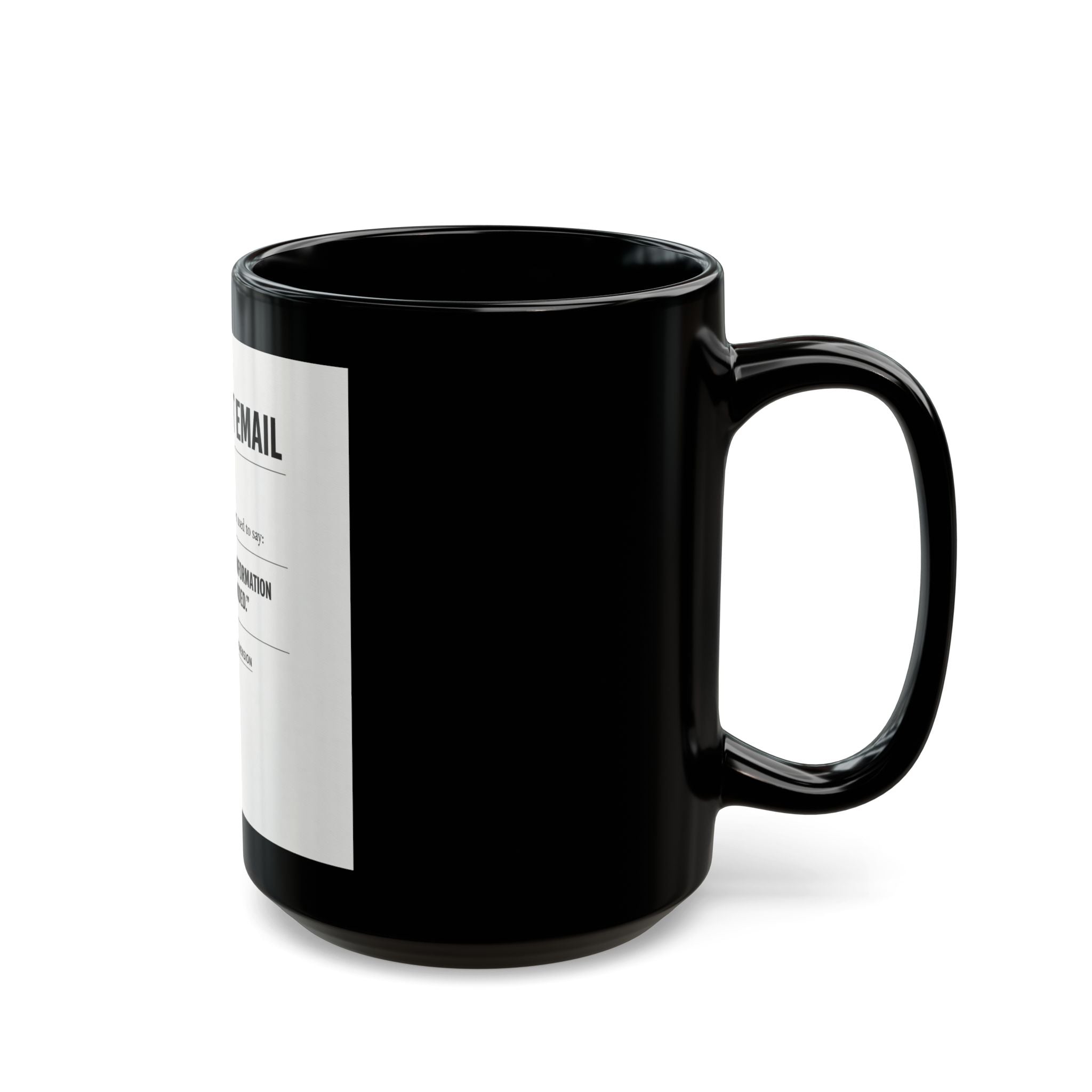 Per My Last Email Funny Office Definition Mug — Black 11oz/15oz