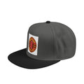 Embroidered Pizza Logo Snapback Hat — Retro Pizza Patch Cap